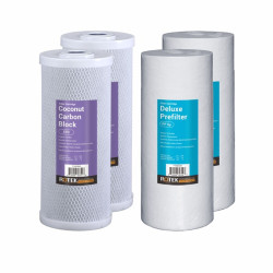 Whole House - Filter set - 10" x 4.5" Standard 2 Year 4 Filters (2SED, 2ACB)